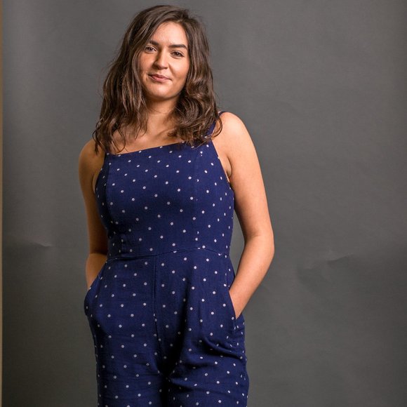 Navy Polka Dot Jumper by Old Navy - Picture 1 of 8